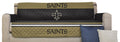 Pegasus Sports NFL New Orleans Saints Furniture Protector with Elastic Straps, Sofa, Black