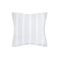 carol & frank Mason Embroidered White and Gray Euro Sham Euro Sham White
