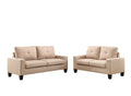 Acme Platinum II Fabric Upholstered Removable Cushion Sofa in Beige