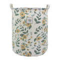 Mziart Collapsible Laundry Basket, Floral Printing Large Laundry Hamper for Baby Girls Kids Toys Clothes Organizer Foldable Stor