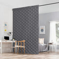 RYB HOME Large Soundproof Blanket, Thermal Insulated Door Curtains for Doorway Noise Reducing Divider for Workshop Basement Laun
