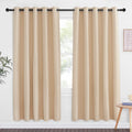 PNICETOWN Blackout Doorway Curtain Room Darkening - Window Treatment Thermal Insulated Solid Grommet Vertical Drape for Bedroom/