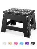 Dyforce 9 Inch Folding Step Stool for Kids and Adults, Collapsible Light-Weight Foot Stools Foldable for Toddler, Kitchen, Bathr