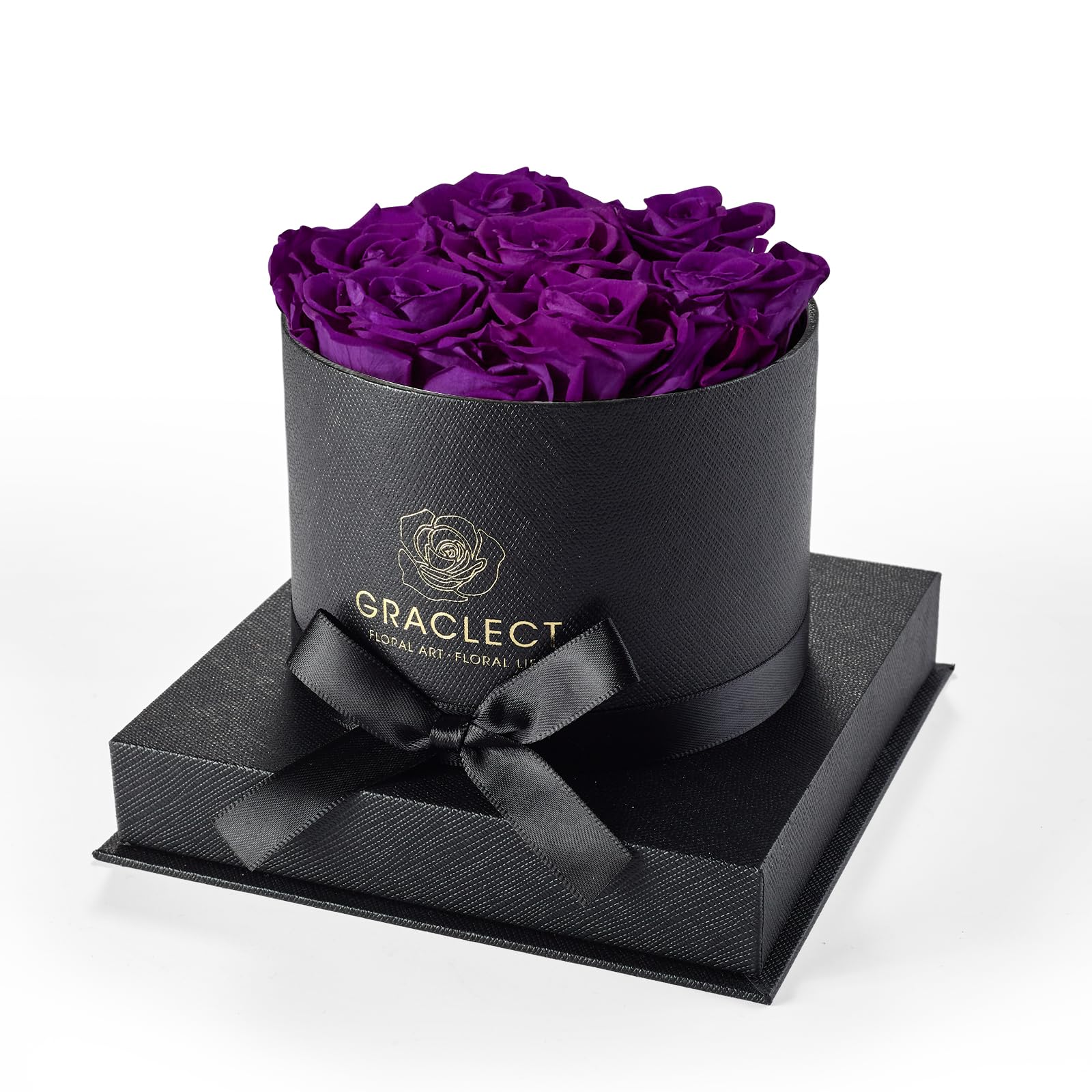 Graclect Preserved Roses in a Box - Forever Flowers, Immortal Roses, Eternal Rose Preserved Flowers for Delivery Prime Mothers D