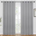 NICETOWN Blackout Curtain Drape 84 inches Length - Light Reducing Thermal Insulated Solid Grommet Blackout Window Treatment for 