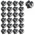 3-H Mop and Broom Holder Wall Mount 25 Pack, Broom Hanger Wall Mount for Garage Garden Shed Storage System Laundry Room Home Kit