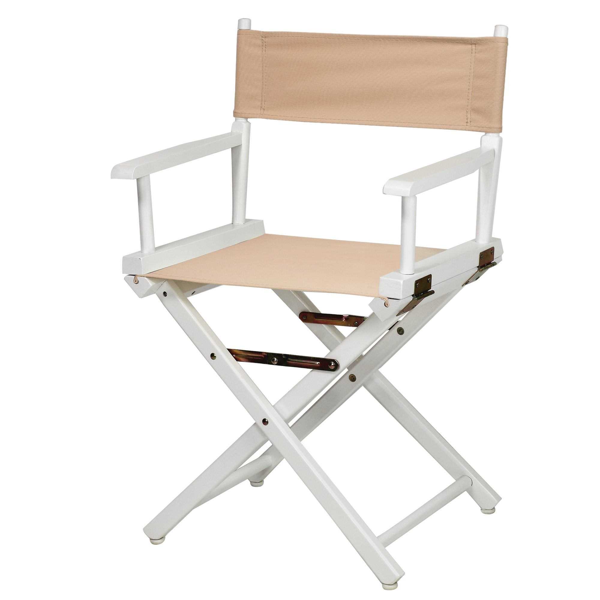 Casual Home 18 Directors Chair White Frame with Tan Canvas