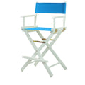 Casual Home 220-01/021-27 Director Chair 24 - Counter Height WhiteFrame/Turquoise Canvas