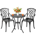 Withniture Outdoor 3 Piece Bistro Set Cast Aluminum Bistro Table and Chairs Set of 2, All Weather Bistro Patio Set, Patio Furnit