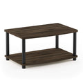 Furinno Besi 4-Tier Industrial Multipurpose Shelf Display Rack, Oak