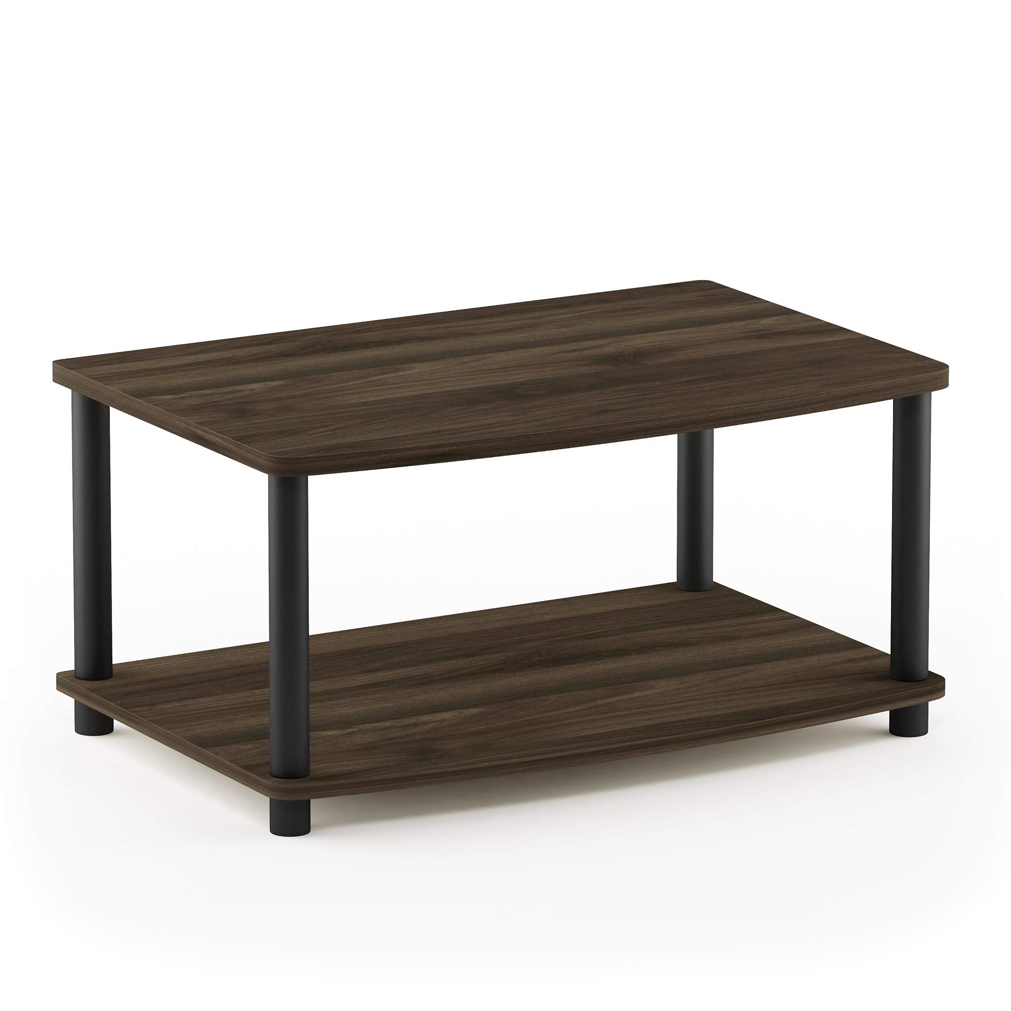 Furinno Besi 4-Tier Industrial Multipurpose Shelf Display Rack, Oak