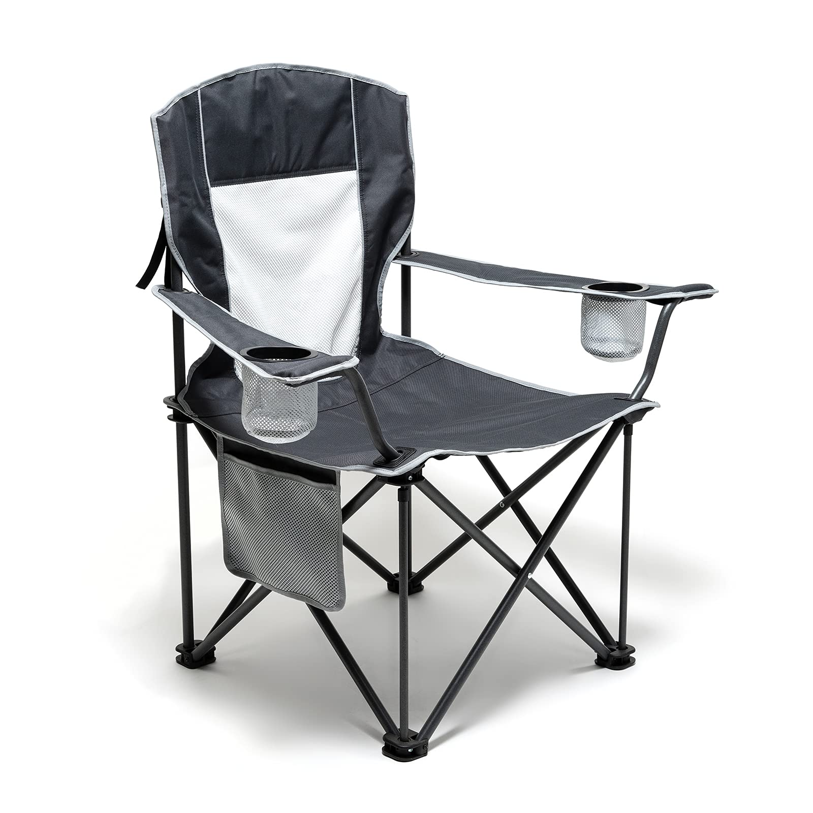 UNNYFEEL Oversized Folding Camping Chair 500 LBS Heavy Duty Lawn Chairs with Portable Folding with Armrest, Cup Holder, Pocket &