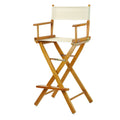 Casual Home 30 Directors Chair Honey Oak Frame-with Wheat Canvas, Bar Height