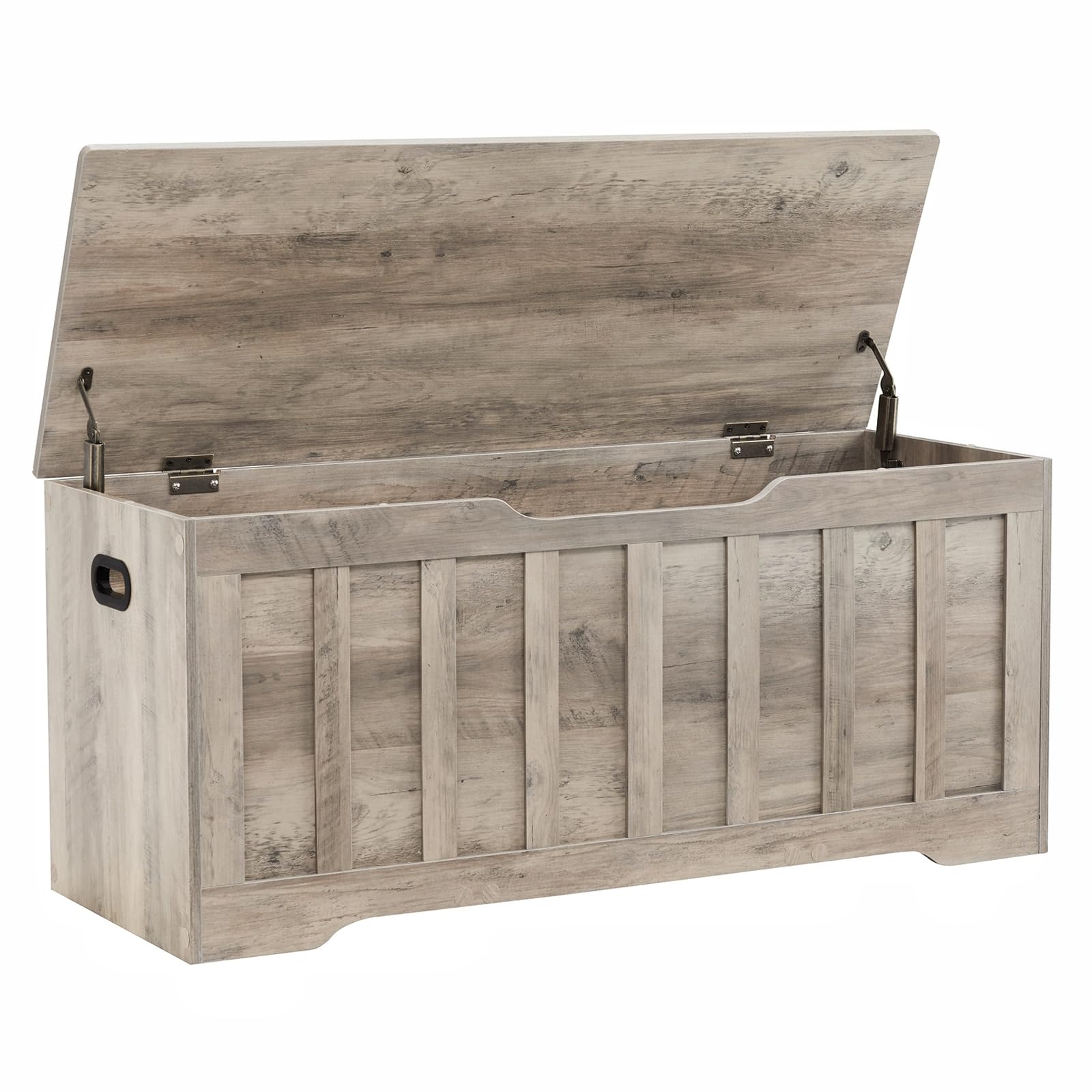 VANKILEY 47.2Storage chest extra large,storage trunk with 2 safety Hinges,Wooden storage Bench,Shoe Bench,47.2x15.7x19.1 Inch,Ea