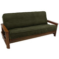 Blazing Needles Solid Microsuede Double Corded 8 to 9 Futon Cover, Full, Hunter Green