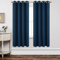 Joydeco Blackout Curtains 72 Inch Length 2 Panels Set, Thermal Insulated Long Drapes 2 Burg, Room Darkening Grommet Curtains for
