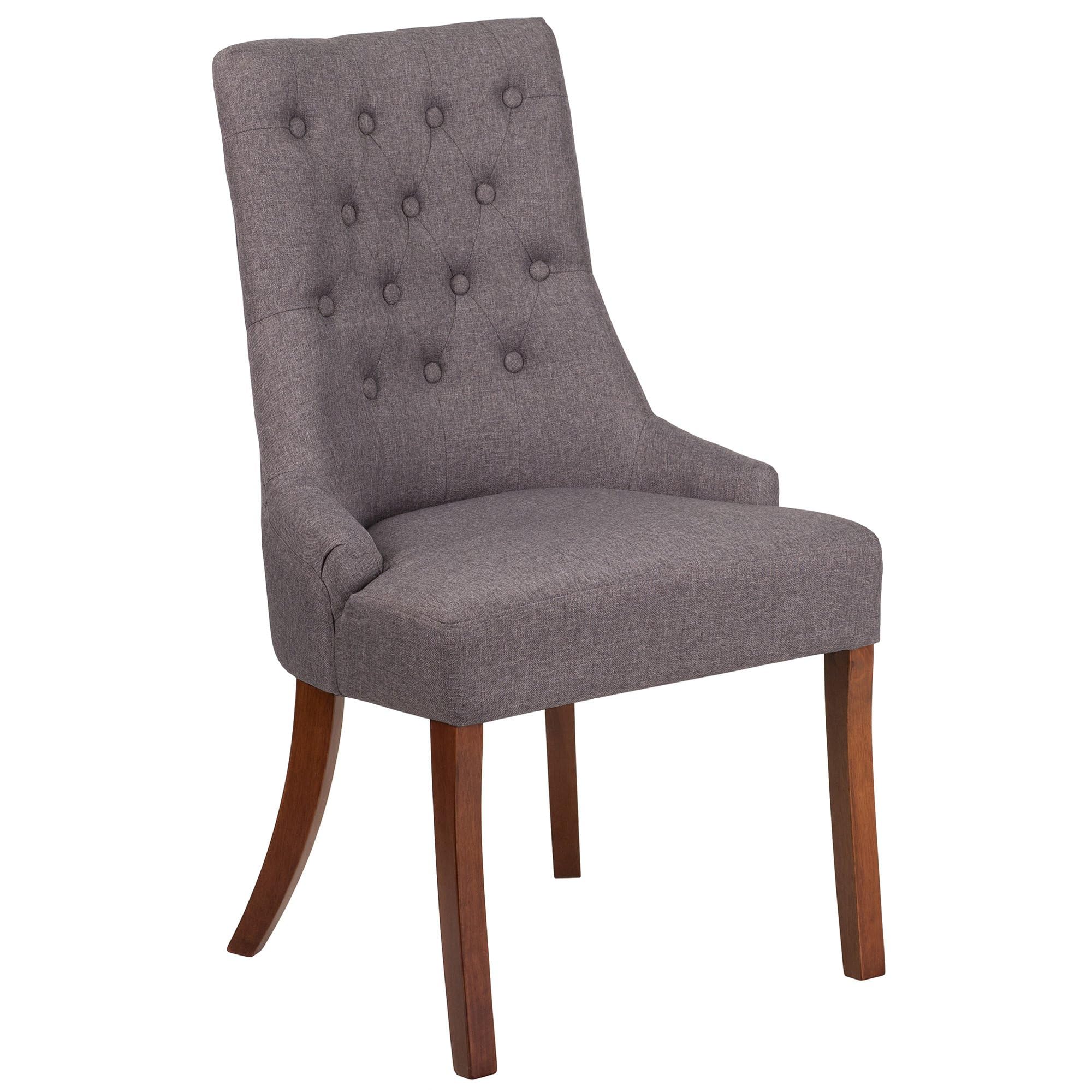 Flash Furniture HERCULES Paddington Series Grey Fabric Tufted Chair