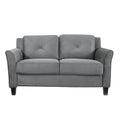 Lifestyle Solutions Harrington Loveseat, Dark Grey