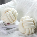 Namalu 2 Pieces Plush Knot Ball Pillows Decorative Round Throw Knotted Pillows Aesthetic Stuffed Pillows for Stress Relieving Be