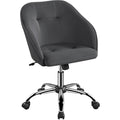 Yaheetech Office Chair Height Adjustable Mid Back Chair Swivel Large Seat Chairs Desk Chair Computer Chair on Wheels with Armres