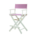 Casual Home 220-01/021-22 Director Chair, 24 - Counter Height, WhiteFrame/Pink Canvas