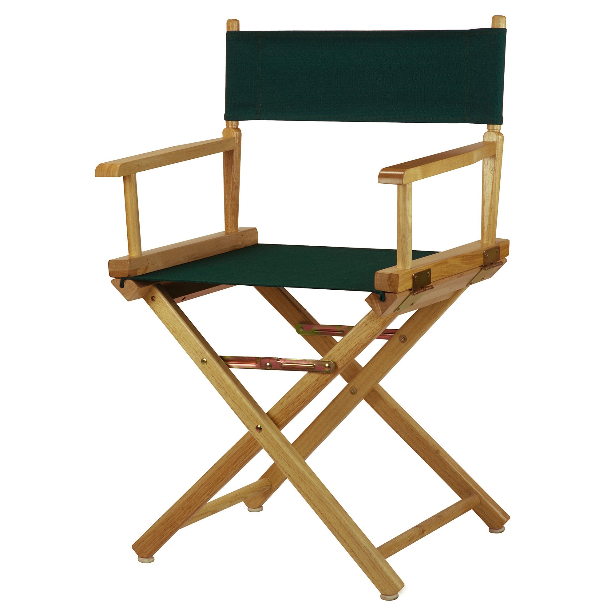 Casual Home 18 Directors Chair Natural Frame with Hunter Green Canvas