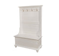 Powell Furniture Hall Tree, White,, 40.1/2 x 18 x 64