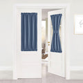 NICETOWN Thermal Door Curtain Panel - Room Darkening Insulated Blackout Sliding French Door Curtain for Small Window, Rod Pocket