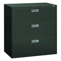 HON Brigade 600 Series Lateral File, 3 Legal/Letter-Size File Drawers, Charcoal, 42 X 18 X 39.13