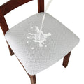 Genina Waterproof Seat Covers for Dining Room Chairs covers dining chair seat covers Kitchen Chair Covers slipcovers (White, 6 P