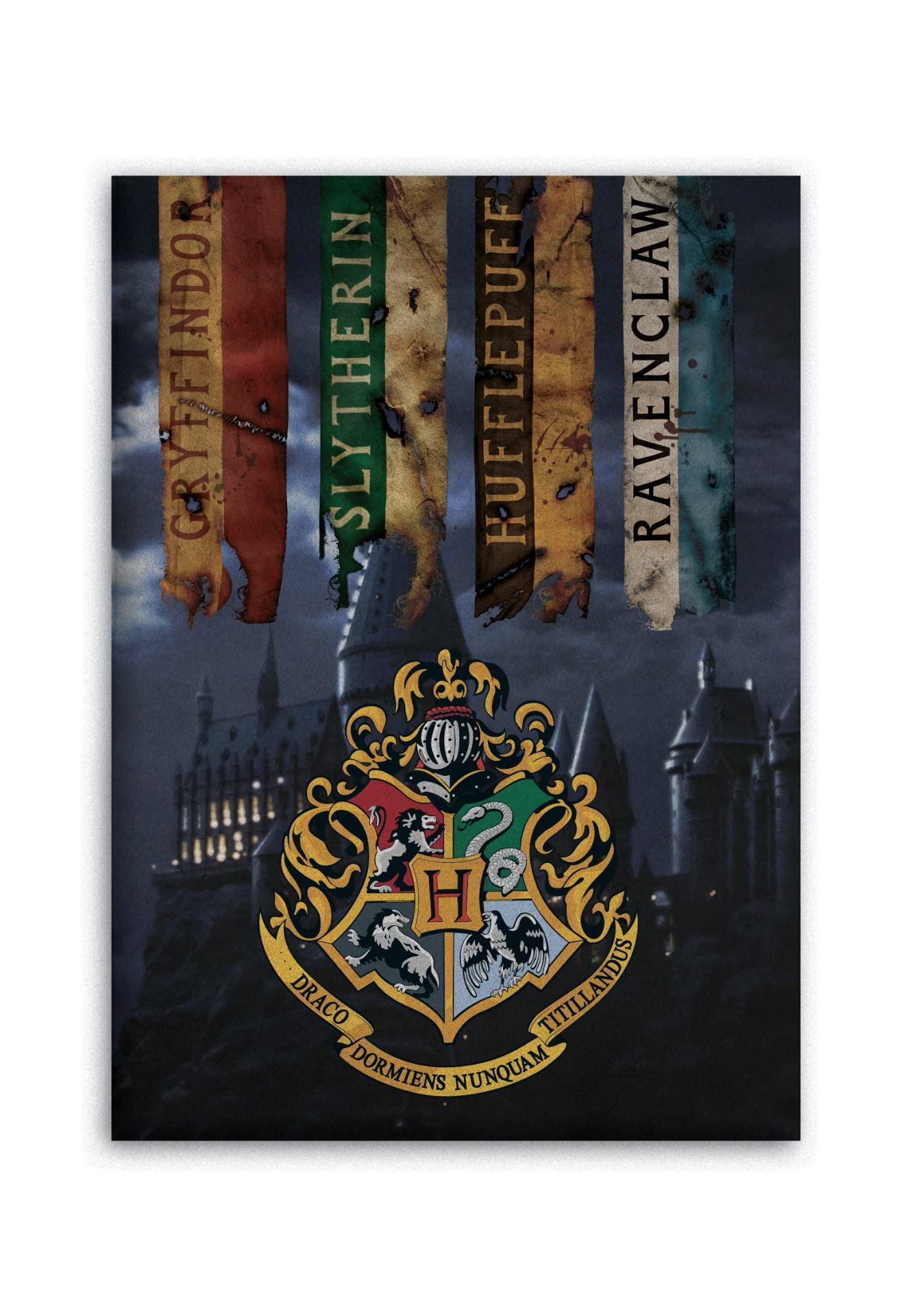 Harry Potter Kids Blanket Polar Fleece - Hufflepuff - Multicolor - 100x140 cm