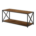 Convenience Concepts Tucson Coffee Table with Shelf, Barnwood/Black