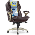 Serta Claremont Ergonomic Executive Office Chair with Back in Motion Technology, Adjustable Mid Back Desk Chair with Lumbar Supp
