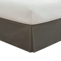 TODAYS HOME Classic Tailored Bed Skirt Dust Ruffle, Microfiber, 14 Drop Length, Queen, Grey