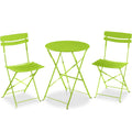Best Choice Products 3-Piece Bistro Set, Space Saving Folding Design, Solid Steel, Outdoor Patio Furniture Set w/ 2 Chairs, Bist