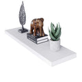 WELLAND 12 Deep White Floating Shelves, Floating Shelf Wall Shelf Display Floating Shelf, 47.24 L x 11.81 D x 2 T, Deeper Than O