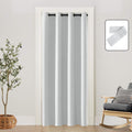 SHINELAND Closet Doors Curtain,52 Inch Extra Wide Accordion Door Look 80 Inch Length Insulated Thermal Curtains for Winter Room 