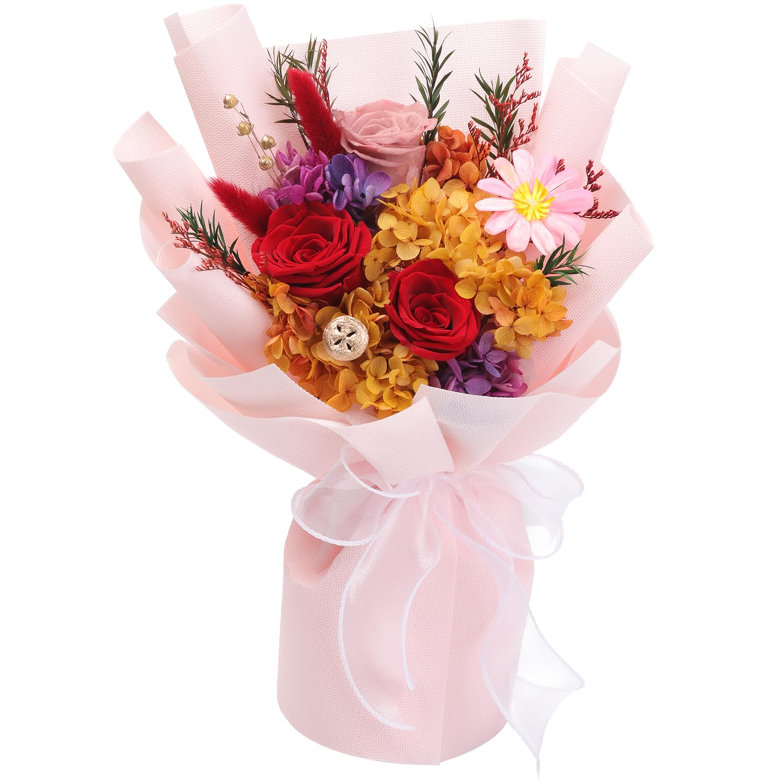Lovenfold Flowers for Delivery,Preserved Flowers Bouquets,Red Rose Bouquets that Last 1-3 Years,Birthday Flowers Gifts for Women