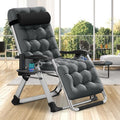 DoCred Comfy Chair, Folding Chair Recliner Chair for Bedroom and Living Room, Folding Reclining Patio Chairs Lounge Chair with R