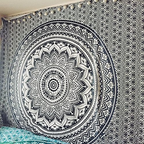 Popular Handicrafts Tapestry Wall Hanging Hippie Ombre Mandala Bohemian Hippy Psychedelic Design Indian Tapestries Bedspread 54 
