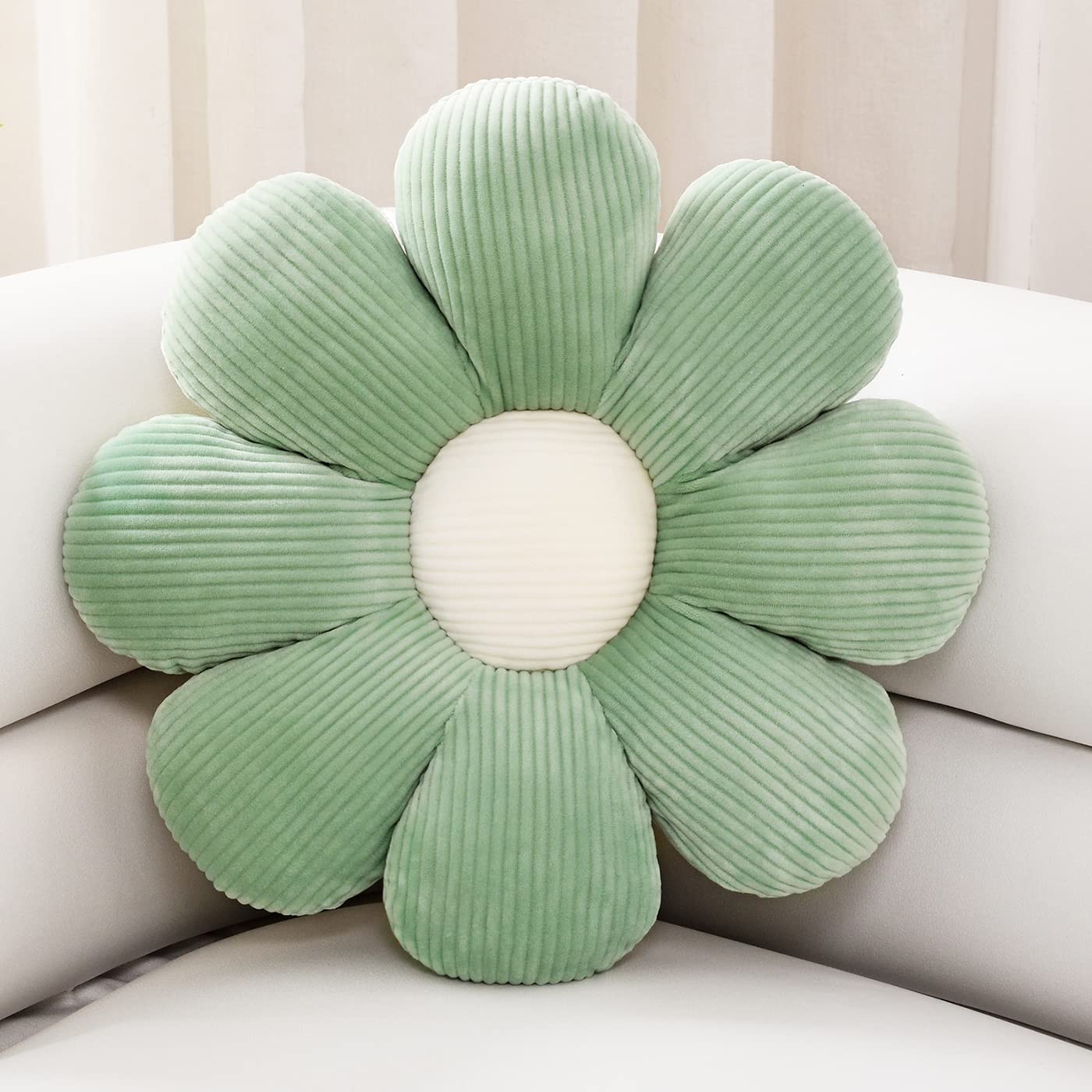 Sioloc Flower Pillow,Flower Shaped Throw Pillow Butt Cushion Flower Floor Pillow,Seating Cushion,Cute Room Decor & Plush Pillow 