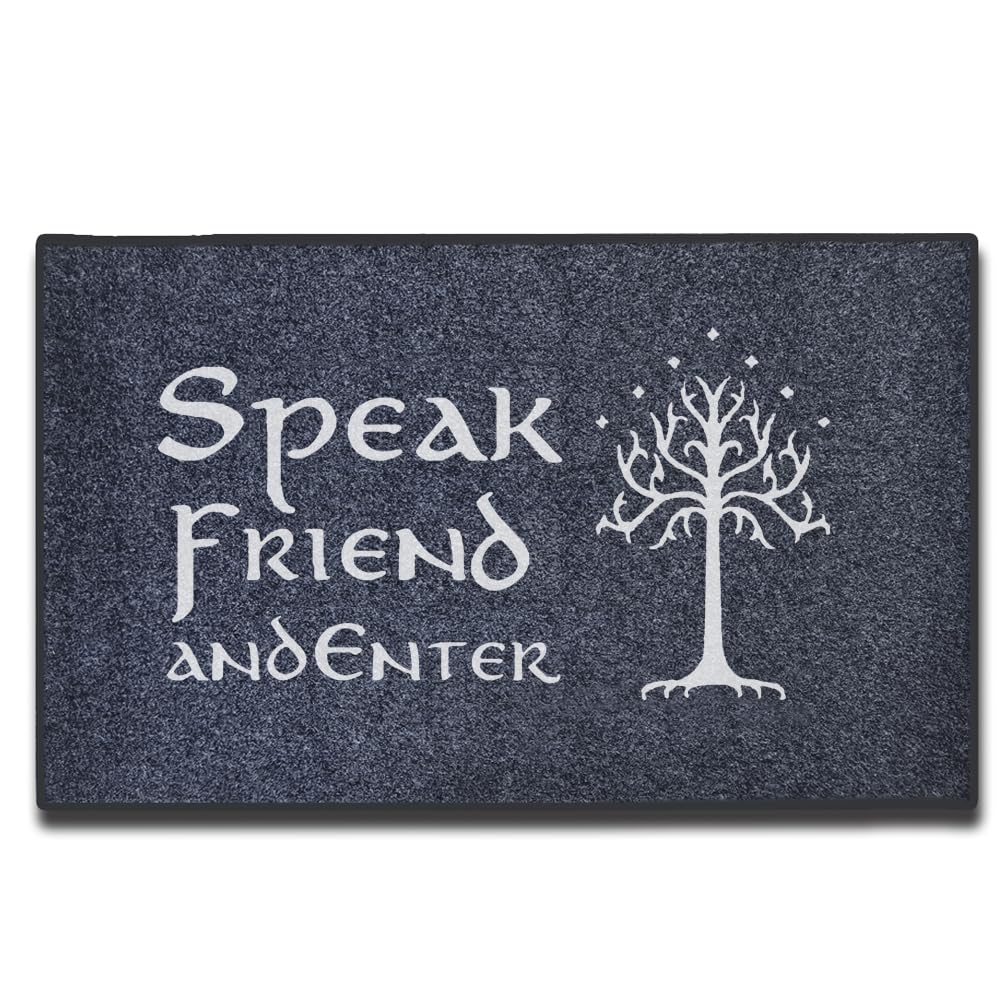 Accssoey Funny Doormat, Welcome Mats Speak Friend Door Mat Absorbent Mat Doormat 30x18