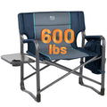 TIMBER RIDGE XXL Upgraded Oversized Directors Chairs with Foldable Side Table, Detachable Side Pocket, Heavy Duty Folding Campin