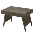 Christopher Knight Home Salem Outdoor Wicker Adjustable Folding Table, Multibrown
