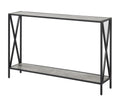Convenience Concepts Tucson Console Table 47.25 - Modern Sofa Table with Storage Shelf, Entryway Hall Table for Living Room, Fau
