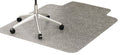 deflecto 36 x 48 w/Lip Clear EconoMat Occasional Use Chair Mat for Low Pile