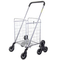 dbest products Stair Climber Cruiser Cart Shopping Grocery Rolling Folding Laundry Basket on Wheels Foldable Utility Trolley Com