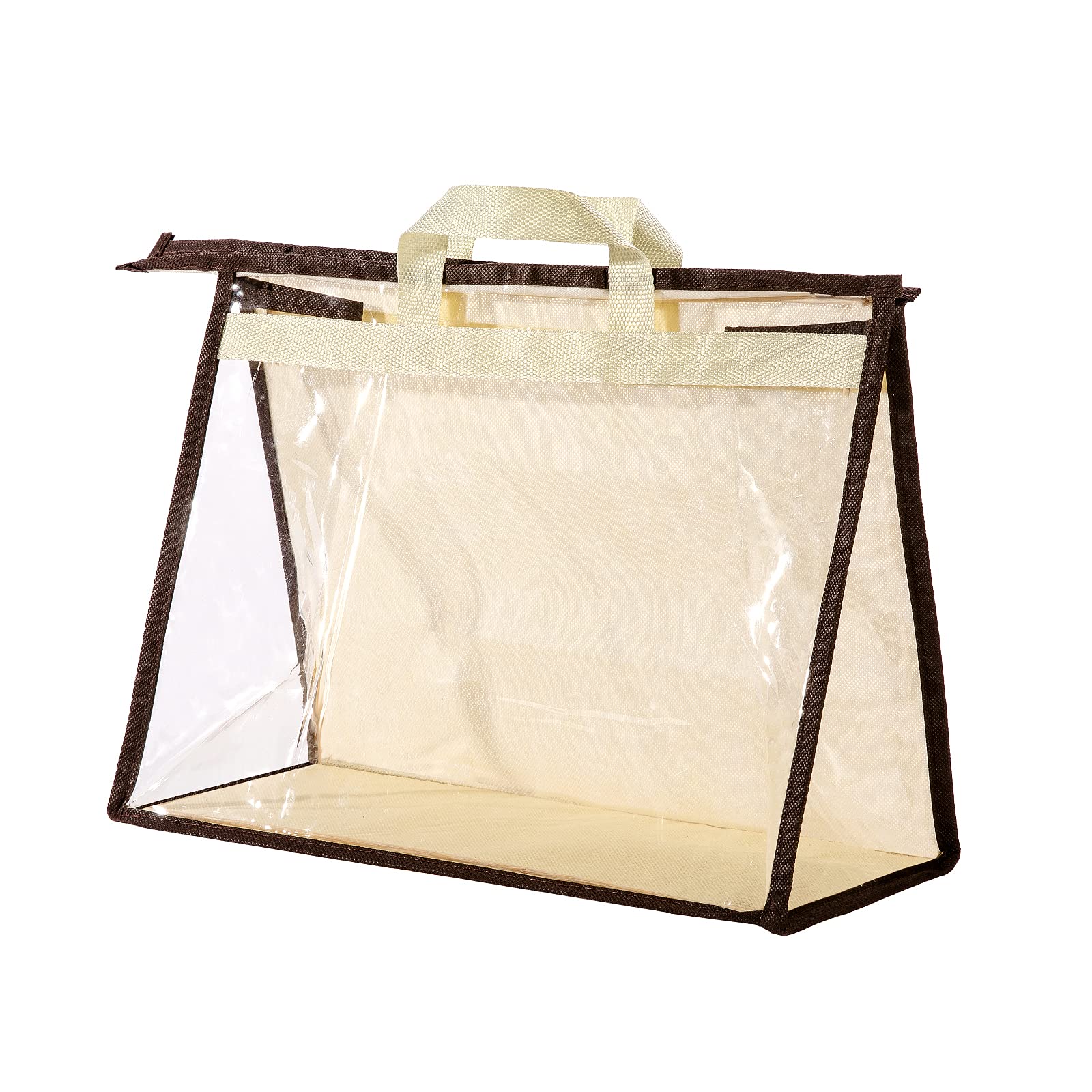 CINPIUK Clear Handbag Storage Bags Purse Organizer for Closet, Zipper Hanging Storage Bag for Handbags, M