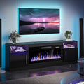 VITESSE Fireplace with TV Stand 36  inch Electric Fireplace Up to 80  TVs, LED Light Entertainment Center, 70  Modern Wood High 