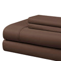 Cathay Home Essentials Ultra Soft Hypoallergenic Wrinkle Resistant Double Brushed Microfiber Bedding Sheet Set, Brown, King
